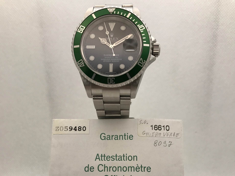 Orologi rolex ghiera verde